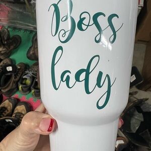 Boss Lady White Tumbler